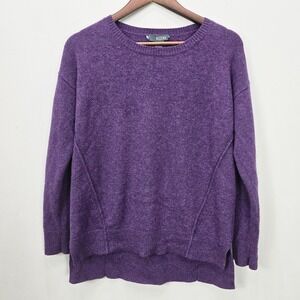 Griffen Cashmere Sweater S Purple Round Neck Pullover‎ Closet Staple